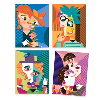 Jeu créatif Djeco Coffret Inspired by Tête au carré