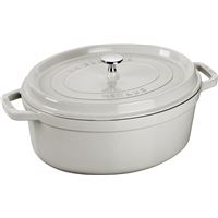Cocotte Staub Fonte Ovale 33 cm Truffe Blanche 6,7 litres