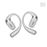 Ecouteurs sans fil Shokz OpenFit 2 Plus à conduction aérienne Argent