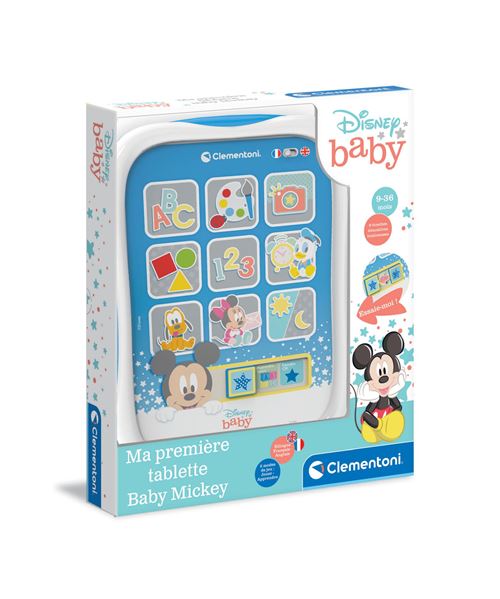 CLEMENTONI Jeu d'&eacute;veil  Ma premi&egrave;re Tablette Baby Mickey
