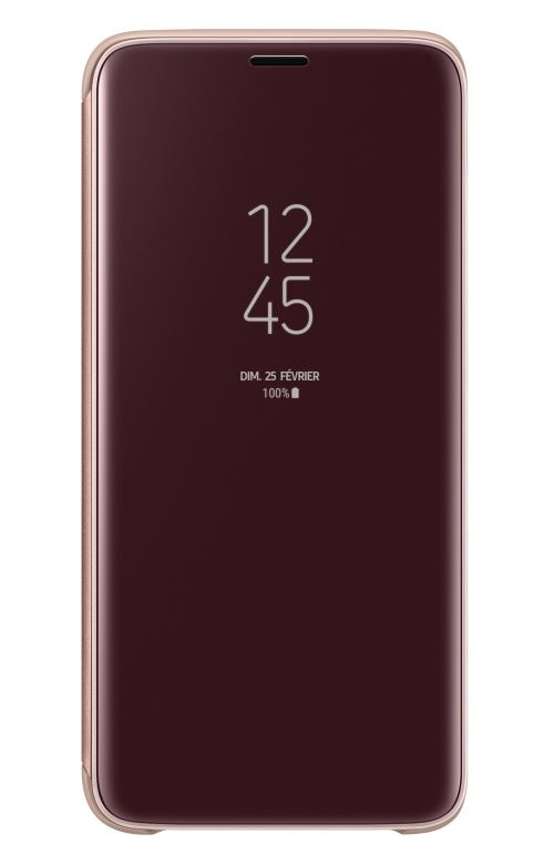 Etui Samsung Clear View Or pour Galaxy S9+