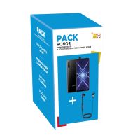 Pack Smartphone Honor 9X Double SIM 128 Go Noir + Ecouteurs intra-auriculaire sans fil Sport V985