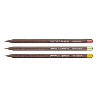 Set de 3 crayons Caran d'Ache Swiss Wood Nespresso Edition N°4