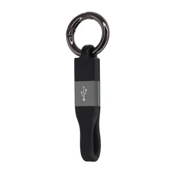 Noir Porte-Clés Câble USB vers Micro USB 