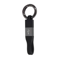 Port-clés avec câble USB vers Lightning 10 cm Temium pour iPhone Noir