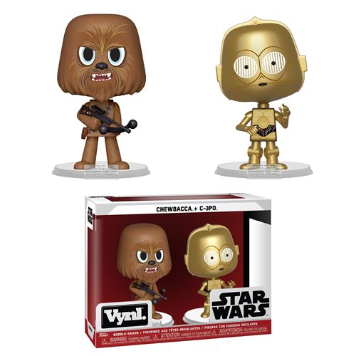 Figurine Funko Pop Star Wars Chewbacca et C3-PO ESB Vinyl