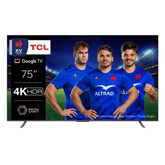 TV TCL 75P735 75'' LED 4K UHD Smart TV Aluminium brossé 2022