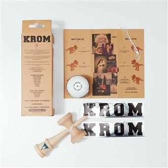 Jeu de plein air Krom Kendama Strogo Blanc