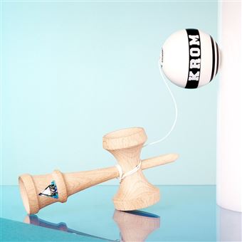 Jeu de plein air Krom Kendama Strogo Blanc