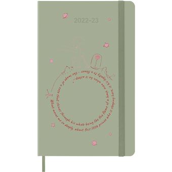 Agenda scolaire Moleskine 2022 2023 Semainier Le Petit Prince grand format Rose