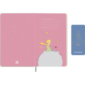 Agenda scolaire Moleskine 2022 2023 Semainier Le Petit Prince grand format Rose