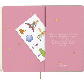 Agenda scolaire Moleskine 2022 2023 Semainier Le Petit Prince grand format Rose