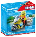 Playmobil City Life 71205 Urgentiste avec moto et effet lumineux