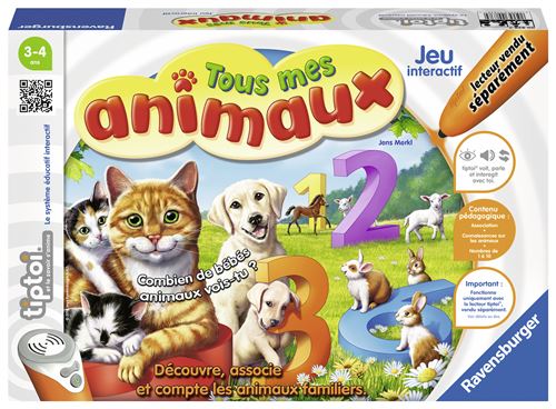 Jeu interactif Ravensburger Tous mes animaux Tiptoi