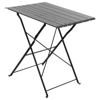 Table de jardin Hespéride pliante Nasca Graphite