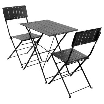 Table de jardin Hespéride pliante Nasca Graphite