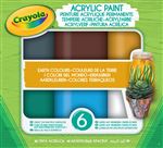 Kit créatif Crayola Acrylic Paint Couleurs de la Terre