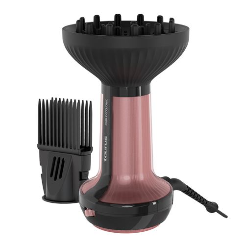 Sèche-Cheveux Taurus Curly 800 Ionic 800W Rose Et Noir