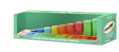 Planche en bois pour compter et empiler Exclusivité Fnac
