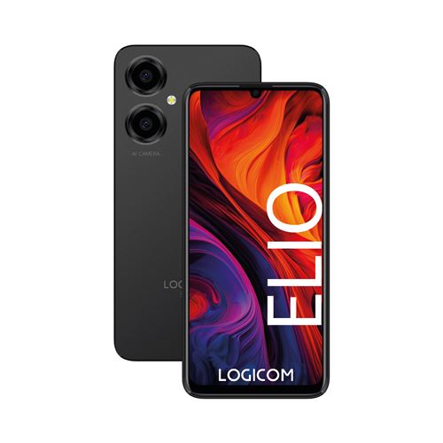 Smartphone Logicom Elio 6,74" Double Nano Sim 64 Go Noir
