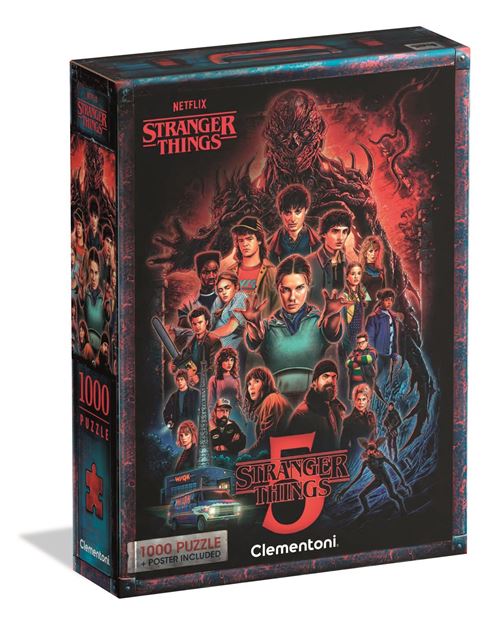 Puzzle Compact 1000 pièces Clementoni Stranger Things S05