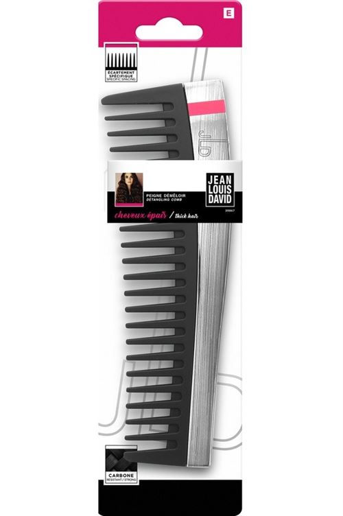 Brosse à cheveux Jean-Louis David avec peigne démêloir