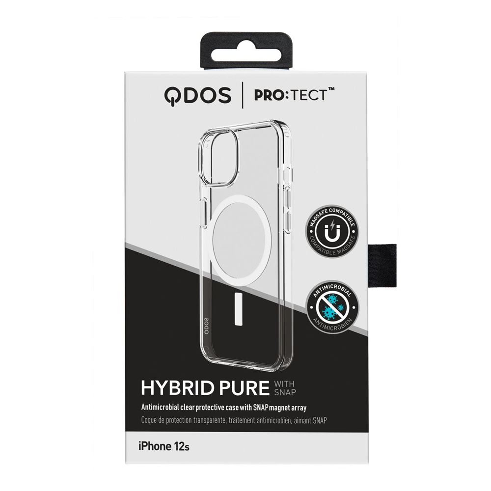 Coque de protection pour iPhone 13 Qdos Hybrid Pure Snap Transparent -  Coque et étui téléphone mobile - Achat & prix | fnac