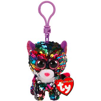 Porte-clés en peluche Ty Beanie Boo's Clip Flippables Dot le léopard