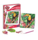 Kit créatif SentoSphère Art et créations Canevas à diamanter Toucan