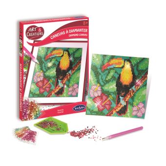 Kit créatif SentoSphère Art et créations Canevas à diamanter Toucan