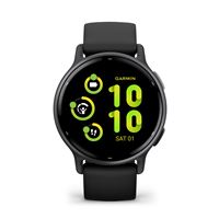 Montre Connectée Hybride Garmin Vívomove Sport - 40mm, écran Tactile, Bracelet Silicone Noir - Suivi Santé & Sport