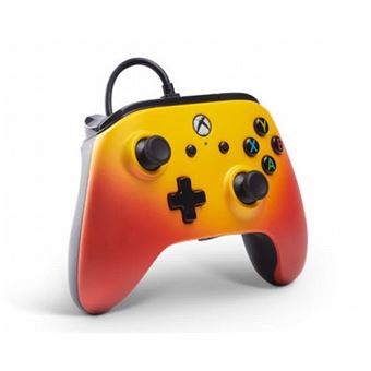 Manette Xbox One PowerA filaire Solar Fade Orange