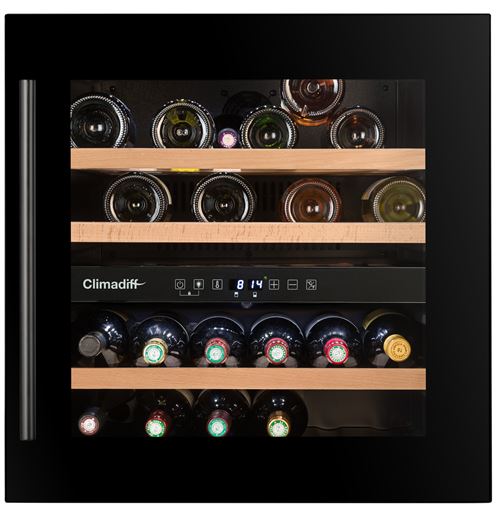Cave à vin de service encastrable Climadiff CBI40DB1 36 bouteilles Noir