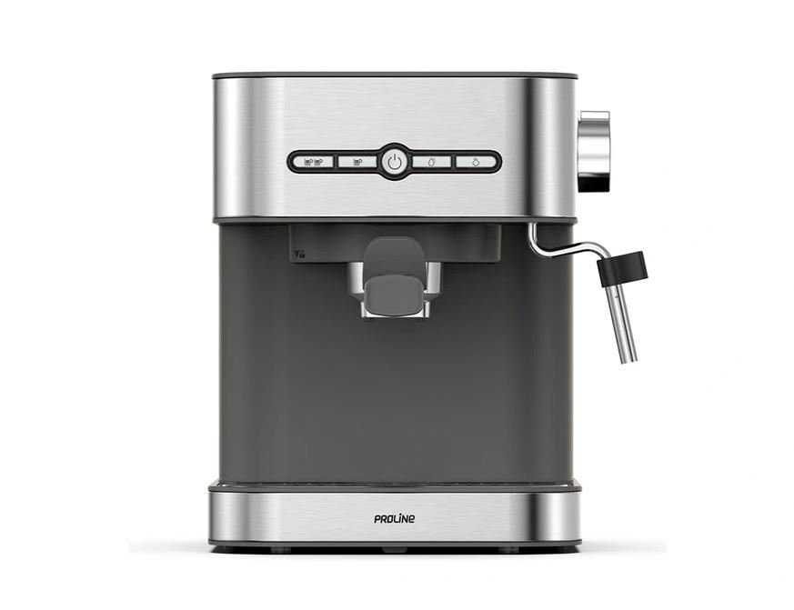 Machine à espresso pour 2 tasses, Avec buse vapeur pivotante, 15 bars, 1 250-1 450 W, Acier