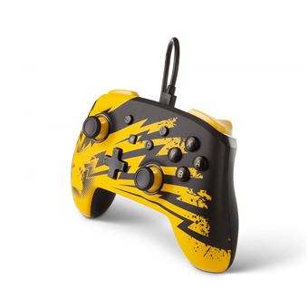 Manette filaire PowerA pour Nintendo Switch Eclairs Pikachu