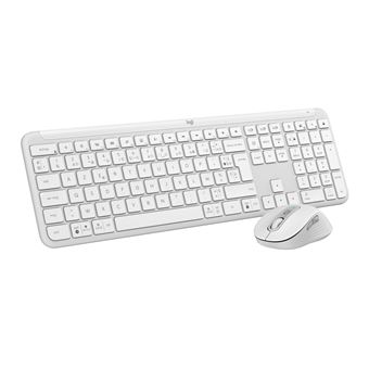 Ensemble clavier Azerty et souris sans fil Logitech MK950 Signature Slim Blanc cassé - 1