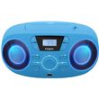 Lecteur CD/USB portable BigBen avec effets lumineux Bleu