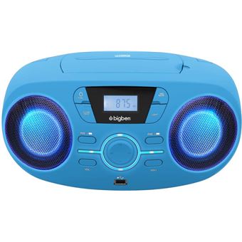 Lecteur CD BigBen CD52DOLPHINMP3USB - Radio FM, Port USB/AUX, Portable