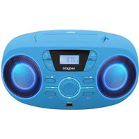 Lecteur CD/USB portable BigBen avec effets lumineux Bleu