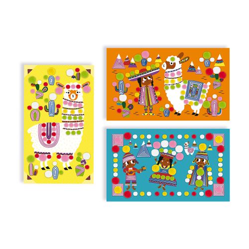 Kit créatif Janod Pompons Lamas - vue 2
