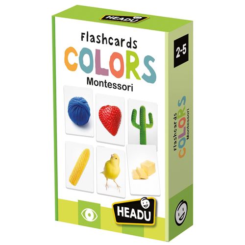 Jeu éducatif Headu Flashcards Colors Montessori