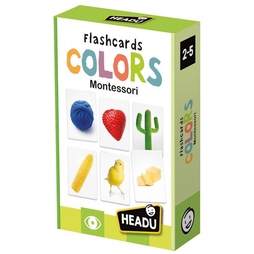 Jeu Éducatif Headu Flashcards Colors Montessori