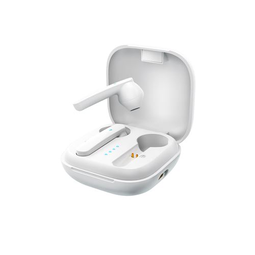 Wiko WiBuds Pocket - Werkelijk draadloze koptelefoon met micro - inwendig - Bluetooth - wit