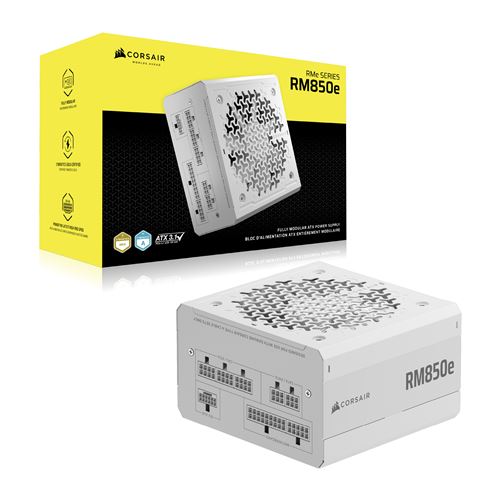 Alimentation PC Modulaire Corsair Rm850E 850W Blanc