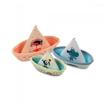 Jouet pour le bain Lilliputiens Trois bateaux Jungle