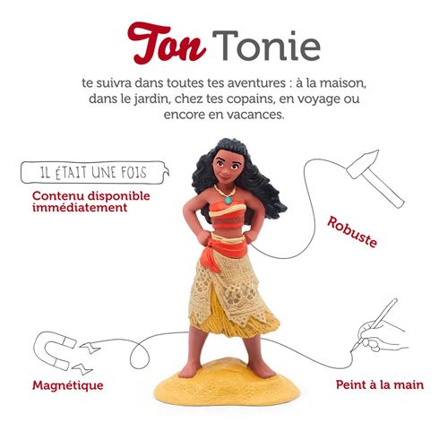 Figurine Tonies Disney Princesse Vaiana pour Conteuse Toniebox