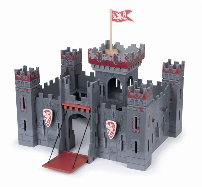 Papo Mon Premier Château - Coffret Figurine Et Décor Médiéval En Bois | Pont-Lévis, Enceinte, Idéal Enfant Dès 3 Ans