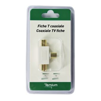 Acmerota 2 Piezas de Toma de Antena de TV/FM Individual Placa de Toma de Pared de Antena Coaxial de TV Blanca para Conexión de Antena Coaxial de TV/ FM con de Caja Pattress de Superficie Única