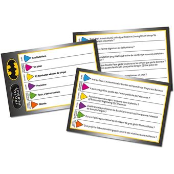 Jeu de culture générale Trivial Pursuit Voyage Batman