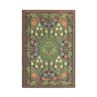 Agenda scolaire 2021 2022 Paperblanks Poésie en Fleurs Vert